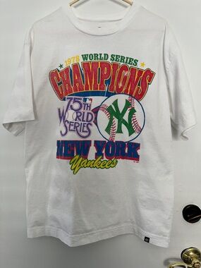 '47 White Tee with Black Printed Logo